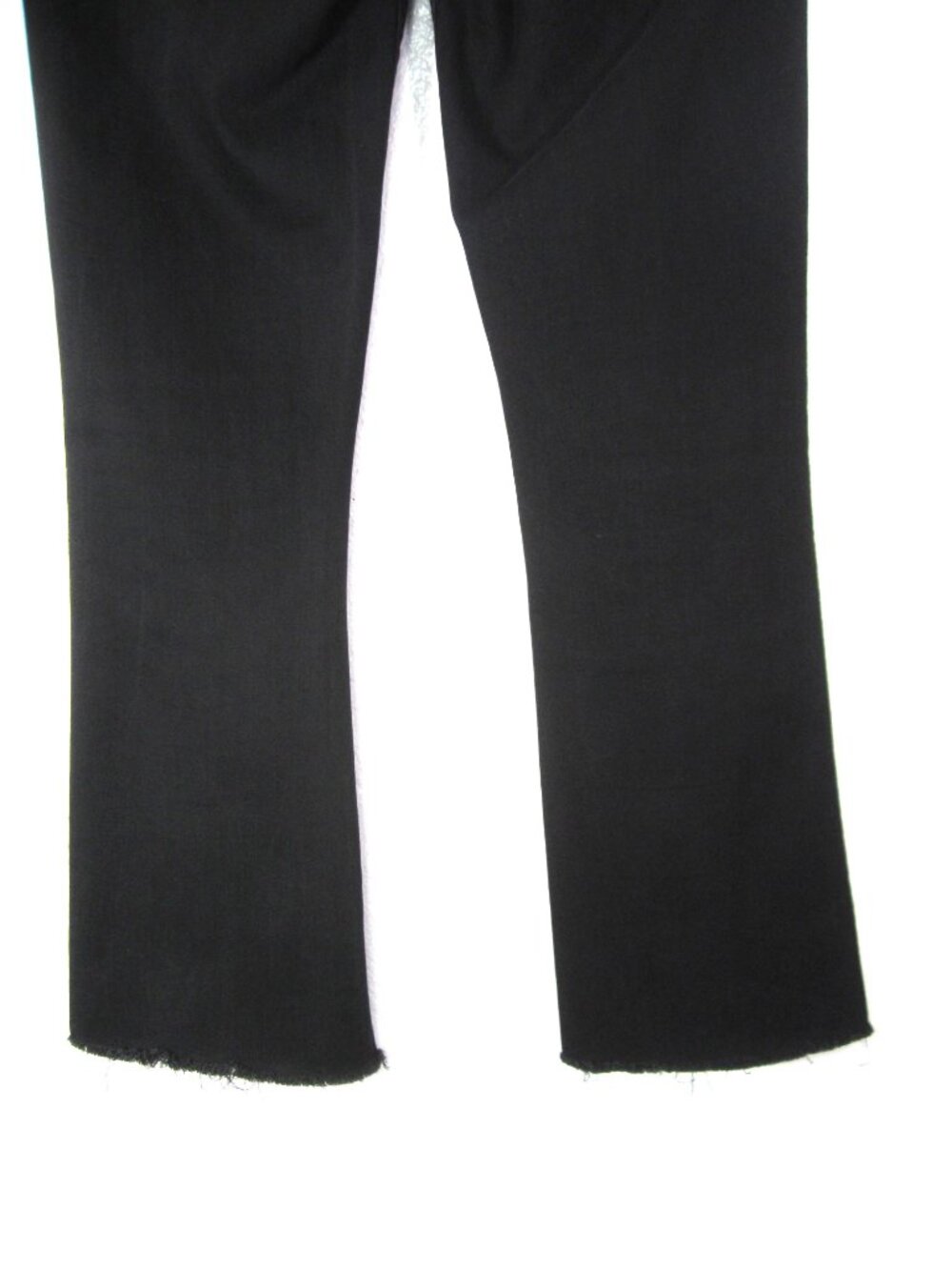 MOTHER 27 Hustler Ankle Fray Bootcut Jeans Not Guilty Wash Black Raw He - Picture 9 of 13